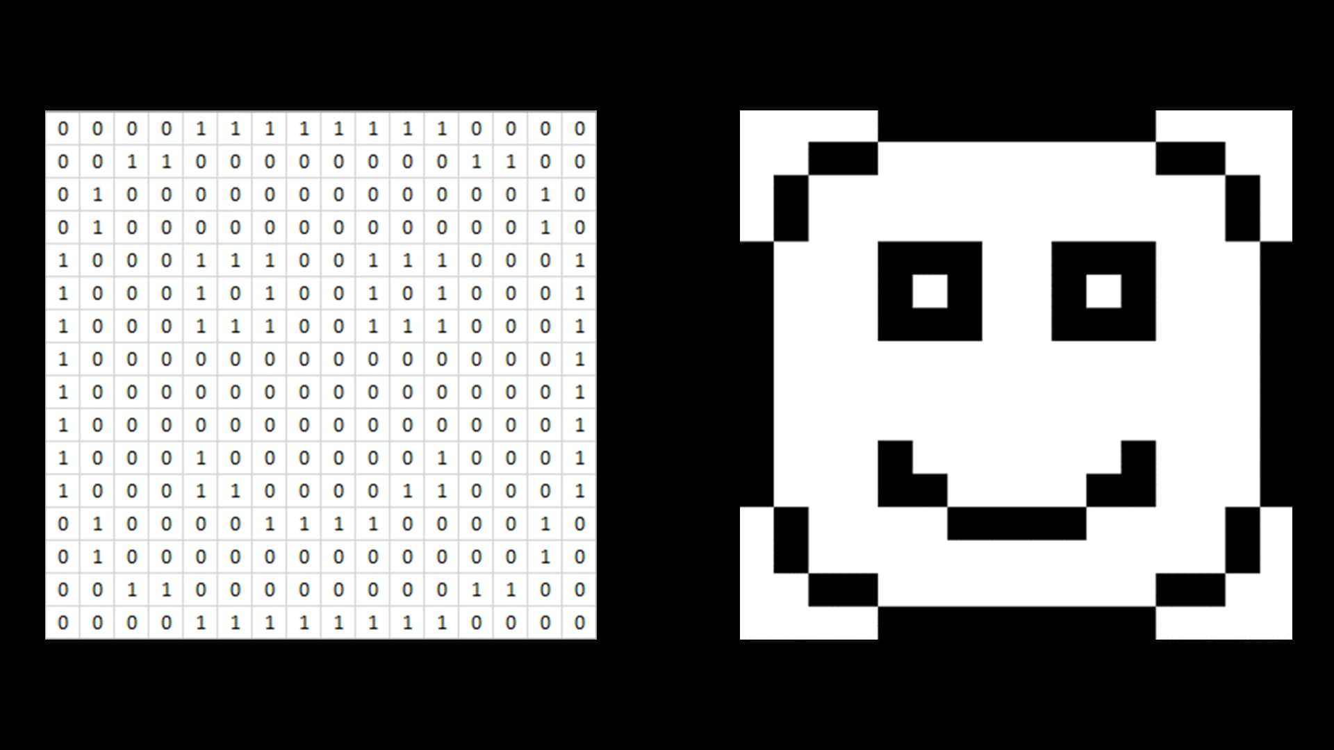 black and white bitmapped image